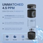 Joulan Hydrogenated Water Bottle Generator Glass & Stainless Steel 4500 PPB | SPE & PEM Water Ionizer | Portable Rechargeable Hydrogen Water Bottle for Healthy Hydration - Image 6