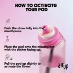 air up® water bottle (22 oz) for school, sports, gym | includes 5 scent pods & straw | flavored bottle in hot pink – also for kids, boys, girls | no calories, sugar-free and suitable for carbonation - Image 5