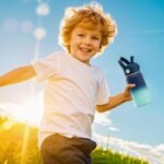 2 Pack Kids Water Bottle with Straw, 14oz Insulated Stainless Steel Tumbler, Leak-Proof Locking Lid for School, Lunchbox, Outdoor Sports, Case with Shoulder Strap(2 Pack, Mint Bloom+Midnight Mint) - Image 3