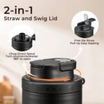 JXXM 2 Pack 49oz Thermal Coffee Carafe and 15oz Insulated Water Bottle, Stainless Steel Vacuum Thermal Carafes and Water Bottle for Keeping Coffee, Tea, Water - Keep 12 Hours Hot, 24 Hours Cold - Image 6