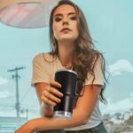 ATQTQ 20 oz Tumbler with Handle and Lid, Stainless Steel Tumbler Insulated Travel Coffee Mug, Spill Proof Double Wall Vacuum Tumbler Cup Keep Drink Hot & Cold, Black, 1 Pack - Image 3