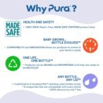 Pura Kiki 11oz/325ml Stainless Steel Sippy Cup Bottle w/Sleeve, Plastic-Free, MadeSafe Certified, Medical-Grade XL Silicone Sipper Spout Fast Flow for Kids, Toddlers, Babies & Infant - Moss - Image 4