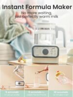 GROWNSY Baby Instant Warmer, Glass Water Boiler with Accurate Temperature Control for Formula, Coffee and Tea, 1.3 Liter Electric Kettle with LCD Display and Timer - Image 3