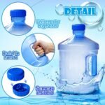 Alaeseje 2 Pieces Round Plastic Water Jug,1 Gallon Water Bottle with Handle and Screw Cap,Large Reusable Leak Proof Bottle for Camping,Outdoor Travel,Gym - Image 4