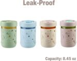 PandaEar 4 Pack Kids & Toddler Glass Cups, Glass Mason Jar Cups 8.45 oz with Silicone Sleeves & Straws, Toddler Spill-Proof Smoothie Cups - Image 3