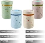 PandaEar 4 Pack Kids & Toddler Glass Cups, Glass Mason Jar Cups 8.45 oz with Silicone Sleeves & Straws, Toddler Spill-Proof Smoothie Cups - Image 4