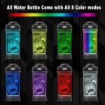 YuanDian Gamer Zone Water Bottle for Boys, Controller 7 Color Lights 3D Light up Drinking Cups Gifts for Gamers Men, BPA Free & Leak Proof Flip Top Lid & Easy Clean & Carry Handle, 14oz/ 400ml - Image 3