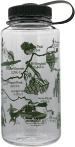 Nalgene Sustain Tritan BPA-Free Water Bottle Made with Material Derived from 50% Plastic Waste, 32 OZ, Wide Mouth, Geographical Bottle Design, East Coast Clear - Image 4