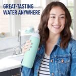 Brita Stainless Steel Premium Filtering Water Bottle, BPA-Free, Reusable, Insulated, Replaces 300 Plastic Water Bottles, Filter Lasts 2 Months or 40 Gallons, Includes 1 Filter, Glacier - 20 oz - Image 5