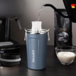 Travel Coffee Mug, 17oz Insulated Tumbler with Lid Spill Proof, Leakproof Stainless Steel Vacuum Cups for Iced / Hot Coffee Gift for Mothers & Fathers - Image 7