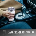 VQRRCKI 20 oz Tumbler Stainless Steel Tumblers Bulk with Lid Double Wall Insulated Coffee Tumbler Cups for Hot & Cold Drinks Powder Coated Travel Coffee Tumbler Mug Metal (White, 1 pack) - Image 6