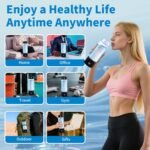 WisePulse Hydrogen Water Bottle Generator, Up to 4500+PPB, 15OZ Upgrade Hydrogen Water Bottle - SPE PEM Tech, Rechargeable Hydrogen Rich Water Glass Bottle, Portable Hydration & Healthy Gift - Image 8