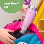 VINUR 9 oz Small Water Bottle for Kids | Fits Lunchbox & Backpack | Leak-Proof Stainless Steel Metal Flask with Carry Rope for School Travel, Grass Green - Image 4