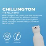 asobu Bestie Bottle Insulated Stainless Steel Water Bottle with Detachable Soft Animal Head Fun Drinking For Kids and Teens16 Ounce (Bear) - Image 3