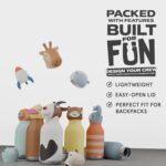 asobu Bestie Bottle Insulated Stainless Steel Water Bottle with Detachable Soft Animal Head Fun Drinking For Kids and Teens16 Ounce (Bear) - Image 5