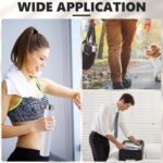 Vesici 1 Pack Slim Water Bottle 8.8 oz Small Stainless Steel Purse Compact Insulated Water Bottles Camping Travel Backpack Pocket Flask for Car Cold Coffee Tea (White) - Image 5