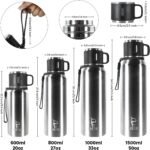 Icesip Stainless Steel Insulated Bottle, 27oz with cup Vacuum Insulated Water Bottle, Thermo for Hot Drinks/Cold Drinks,24-Hr Insulation Commute, Travel - Image 3