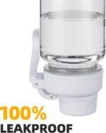 OLDLEY 32 oz Water Bottle, Sports Tritan Water Bottle with Carry Handle and Spout Lid, Leakproof & BPA Free Large Water Bottles for Home,Travel, School, Outdoors, Gym, Transparent - Image 4