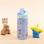 Zak Designs Disney and Pixar Toy Story Sage Kids Water Bottle For School or Travel, 14oz Stainless Steel Water Bottle With Straw, Handle, and Leak-Proof, Pop-Up Spout Cover (Woody, Buzz & Friends) - Image 4