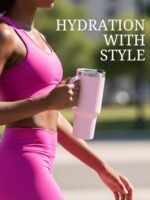 Onebttl Personalized 40 oz Tumbler with Handle and Straw for Women, Monogrammed Gifts for Her on Birthdays, Christmas, Pink Initial Mug, B - Image 8