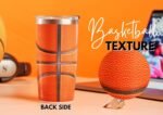 Onebttl Personalized Basketball Gifts for Teen Boys, Men, Coaches, 20oz Stainless Steel Tumbler with Laser Etched Initials for Basketball Players, Lovers, Orange - S - Image 6