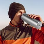 VEGOND Stainless Steel Skinny Tumbler, 20 oz Vacuum Insulated Tumbler with Lid and Straw, Double Wall Coffee Cup, Travel Mug for Cold Hot Drinks, Stainless Steel 1 Pack - Image 5