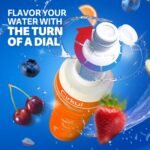 Cirkul 22oz. Orange Plastic Grip Squeeze Water Bottle & Sport Lid, BPA-Free, Non-Slip Design for Gym, Biking & Sports with Flavor Cartridge Included (FitSip Mixed Berry) - Image 7