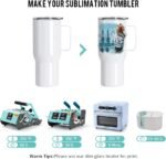 PYD Life Sublimation Tumblers Blanks with Handle 25 OZ Coffee Travel Car Stainless Steel Mugs Cups with Leakproof Lid for Mug Tumbler Heat Press Sublimation Oven Printing 4 Pack - Image 4