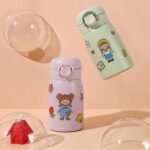 9 oz Mini Water Bottle Small Stainless Steel Thermoses - Insulated Vacuum, Leak Proof, Keeps Drinks Hot/Cold - Ideal for Coffee, beverage, Water - Green - Image 5