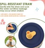 Sursip Toddler Glass Cups with Straw, Spill-Proof Kids Mason Jar Food Storage with Lids, Sippy Cups for Drinks, Smoothies, Snacks, Milk Cup [4 Pack] 8 oz 2-in-1 - Image 4