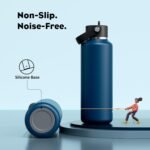 POWCAN Kid Water Bottle Insulated: Leakproof Lid with Straw, Lightweight, BPA-Free, Flex Cap, Stainless Steel Water Bottle for School, Boy, Outdoors, Walking, Cycling, Camping, Birthday (Indigo Blue) - Image 7