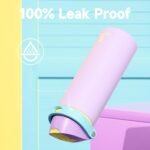 24 oz Insulated Water Bottle with Straw: Meoky Stainless Steel Metal Water Bottle with 2-in-1 Lid - Leak Proof, Cold for 24 Hours, Fits in Car Cup Holder, BPA-Free for Gym Travel Sports, Mauve - Image 6