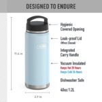 THERMOS ICON SERIES Water Bottle with Screw Top Lid - 40 Ounce, Glacier - Stainless Steel Vacuum Insulated Water Bottle with Lid - Image 3