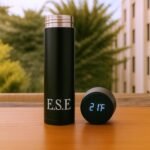 LED Digital Display Thermos Bottle, 500ml, Double Walled Vacuum Insulated, Stainless Steel, BPA-free, Leak Proof, Keep Cold and Hot up tp12H Leak Proof (Black) - E.S.E - Elite Smart Essentials - Image 3