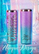 Onebttl Zodiac Gifts for Women, Best Friend Birthday Gifts for Her, 20oz Stainless Steel Tumbler, Engraved Logo Blue and Purple, Scorpio - Image 3