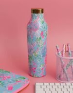 Lilly Pulitzer Stainless Steel Water Bottle, 18 Oz Metal Water Bottle, Double Wall Insulated Tumbler with Lid, Cay to my Heart - Image 4