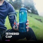 HydraPak Recon Clip & Carry - Wide Mouth Recycled Plastic Water Bottle (24oz or 32oz) - Eco Friendly, BPA Free, Tethered Cap - Image 5