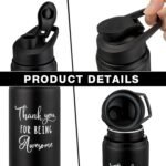 Pinkunn 10 Pack Water Bottles Bulk Appreciation Thank You for Being Awesome Gifts 17 Oz Personalized Aluminum Water Bottles Lightweight Sport Tumbler for Group Gift Party Favors - Image 4
