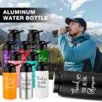 Pinkunn 10 Pack Water Bottles Bulk Appreciation Thank You for Being Awesome Gifts 17 Oz Personalized Aluminum Water Bottles Lightweight Sport Tumbler for Group Gift Party Favors - Image 8