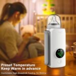 Fast Heating Portable Bottle Warmer,Travel-Easy,18W Fast Charging,6-Speed Temperature Control,Locked-in Nutrition,360 Degree Wrap Even Warming,Ensuring Baby Needs - Image 5