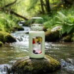 BLUEGO 84oz Glass Water Bottles with Sturdy Stainless Steel Handle, Large Water Bottle with Straw Sip & Chug Lid, 2.5L Water Jug Silicone Sleeve with Time, Daily Travel Sports, Light Green - Image 6