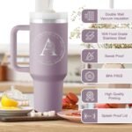 Monogrammed 40 oz Engraved Tumbler - Spiritual Inspirational Gift for Women, Bible Gift, Initial Christian Cup - Image 4