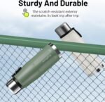 Augshark 20oz Stainless Steel Insulated Water Bottle Travel Coffee Cup with Lid Leak Proof Metal Water Bottle for Hot and Cold Drink Water Flask (Green) - Image 5