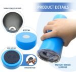 YOUKE OLA 12 Pack Stainless Steel Skinny Tumblers 20oz - Bulk Straight Double Wall Vacuum Insulated Tumbler with Lid and Straw & Silicone Base for Travel, DIY, 12 Colors - Image 4