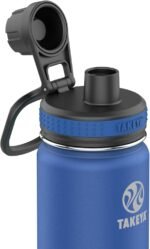 Takeya Originals 24 oz Vacuum Insulated Stainless Steel Water Bottle - Leakproof & BPA-Free Spout Lid - Keeps Drinks Cold 24 Hrs/Hot 12 Hrs - Double-Wall Design - Ideal for Active Lifestyles, Navy - Image 3