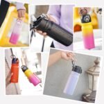 Konokyo Insulated Water Bottle with Straw and Carry Loop,18 oz Stainless Steel Double Wall Vaccum Metal Water Flask with Leak-proof Lid,Blue - Image 5