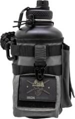 Iron Infidel Battle Bottle - Half Gallon Water Bottle Insulated, 64 oz Stainless Steel Water Jug with Paracord Handle - Gym Flask for Men with Rugged Sleeve for Storage (Betsy Ross 2 Liter) - Image 4