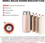 Small Thermo Bottle Mini Vacuum Insulated Water Bottle 200ml/6.8oz Water Flask Stainless Steel Thermal Water Bottles Thermo for Hot and Cold Drinks for Purse Handbag Pocket (Pink) - Image 4