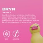 asobu Bestie Bottle Insulated Stainless Steel Water Bottle with Detachable Soft Animal Head Fun Drinking For Kids and Teens with Flexible Reusable Straw 16 Ounce (Duck) - Image 3