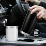 HZJSTSWQ 20 oz Tumbler Bulk with Lid Stainless Steel Insulated Tumblers Double Wall Vacuum Coffee Mug Powder Coated Tumbler Cups for Cold and Hot Drinks, White, 6 pack - Image 7